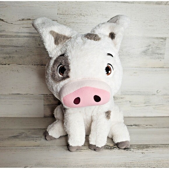 Official Disney Moana PUA Pig Sitting Plush 12” Spotted Stuffed Animal Toy CLEAN - Picture 1 of 6